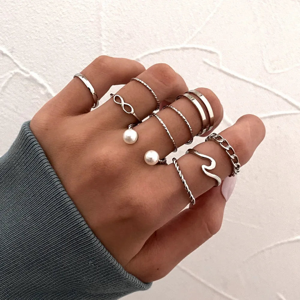 7pcs Jewelry Rings Set