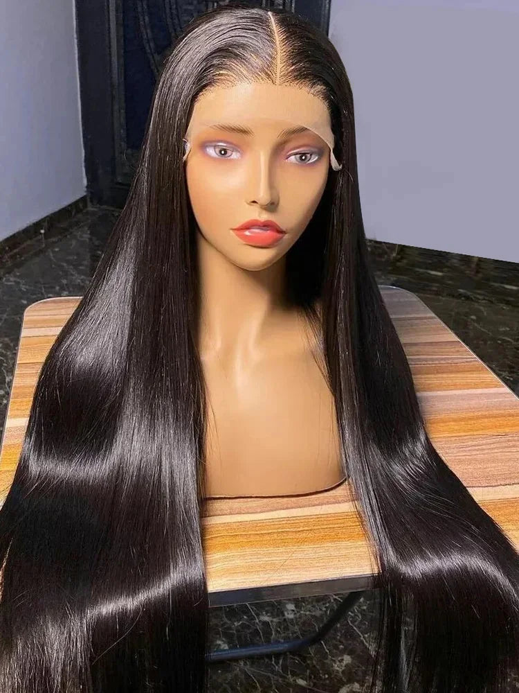 30 Inch 13x4 Bone Straight Lace Front Wig 360 Full Lace Human Hair