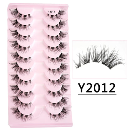 3/10 Pairs 3D Mink Eyelash Natural False Eyelashes Makeup Fake Eye Lashes Faux Cilios Make Up Beauty Tools Wholesale Lashes Cils
