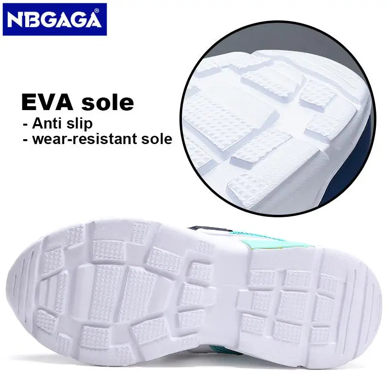 Children Casual Sneaker Air Mesh Kids Hook&Loop