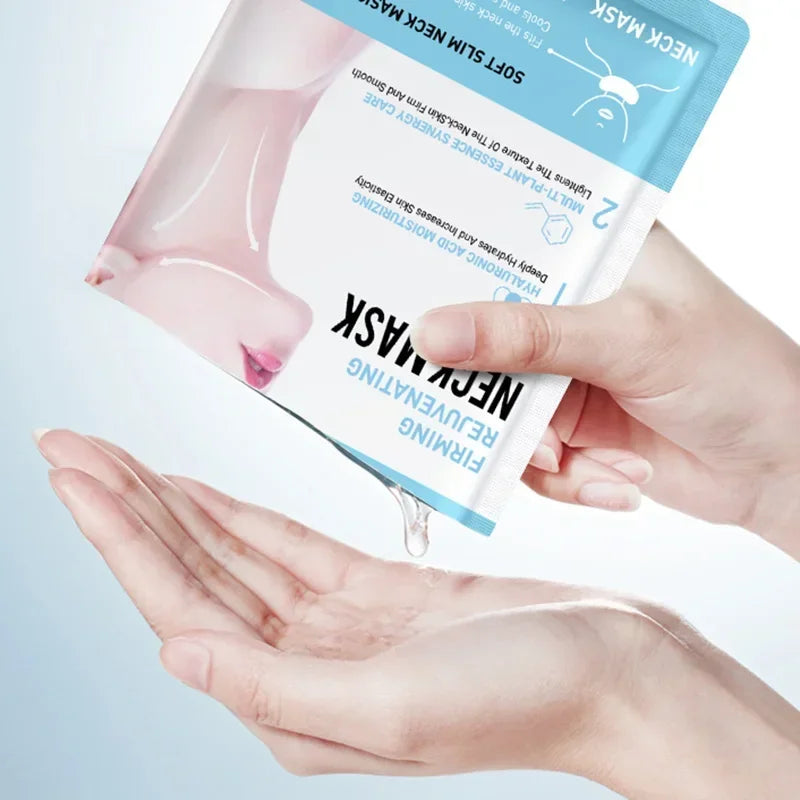 SADOER Hyaluronic Acid Neck Mask Collagen Firming Neck Masks Nourishing Brightening Beauty Moisturizing Necks Skin Care