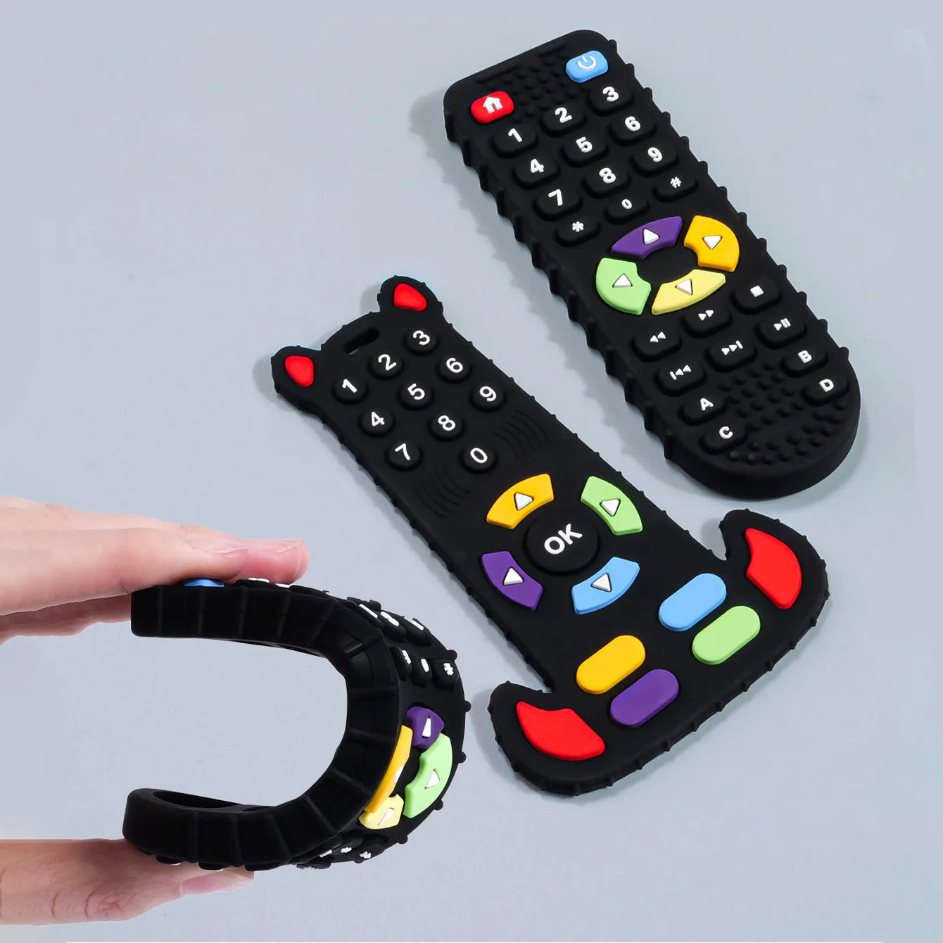1PC Silicone Baby Teether TV Remote Control