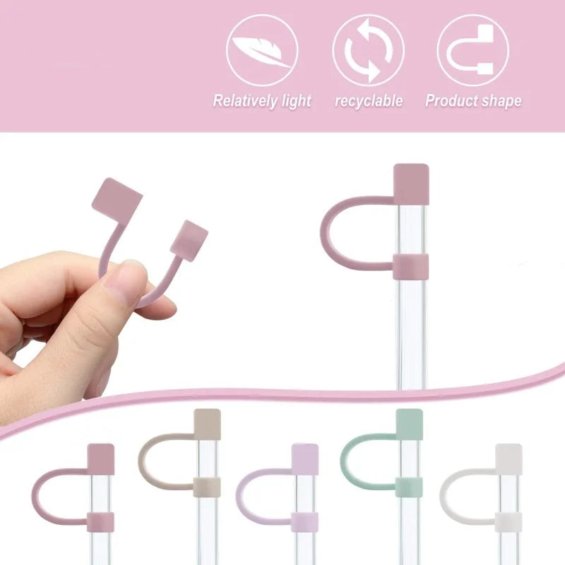 Splash Proof Silicone Straw Tips Cover Dust Proof Plugs Protector Leak-Proof Straw Cover Cap for Yeti/Stanley Cup 40oz/ 30oz