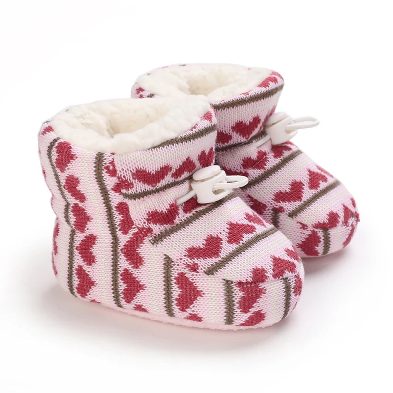 Winter Baby Shoes Boys Girls Cotton Soft Sole Snow Booties Thick Winter Warm Newborn Toddler Boots Shoes Frist Walking Shoes