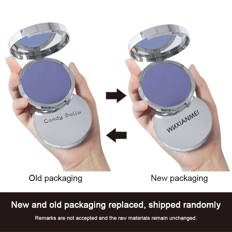 Lavender Setting Powder Long-Lasting Oil Control Waterproof Concealer Women Portable Matte Compact Face Loose Powder Makeup