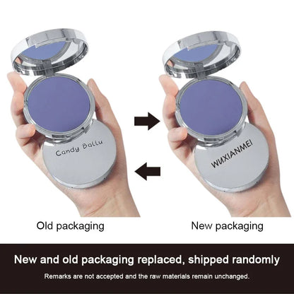 Lavender Setting Powder Long-Lasting Oil Control Waterproof Concealer Women Portable Matte Compact Face Loose Powder Makeup