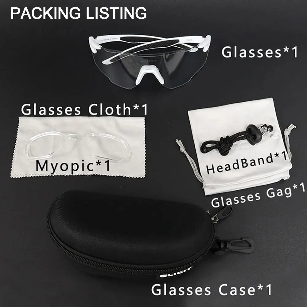 New Photochromic Polarized Cycling Glasses Men & Women Bike Glasses