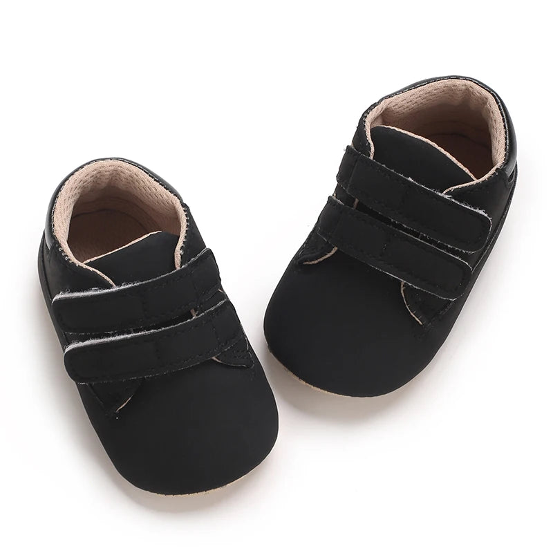 Newborn Baby Shoes Classic Leather Soft Soles Non Slip Toddler Walking