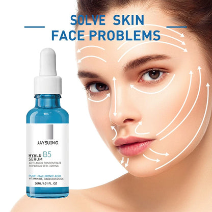 Hyaluronic Facial Serum Moisturizing Smooth Wrinkles Shrink Pores Face Lift Tightening Fade Fine Lines Nourishing Face Care New