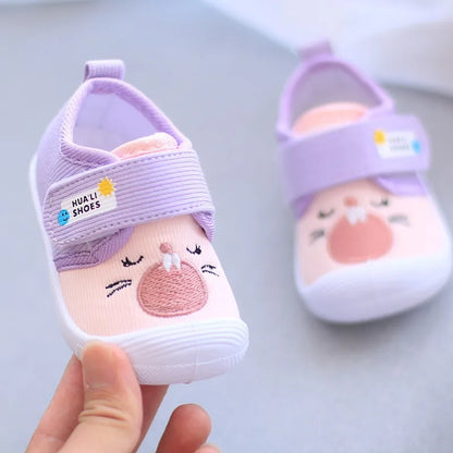 Baby Cartoon Anti Kicking Functional Shoe Soft Sole Squeaky Sneakers