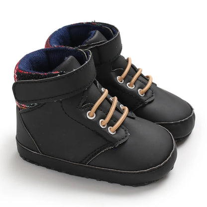 Black Fashion Casual Shoes Newborn Boys And Girls Non Slip First Walkers