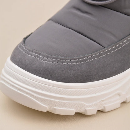 High Quality Rubber Sole Anti-slip Kids Winter Waterproof Warm Booties Children Versatile Plush Shoes EW8273