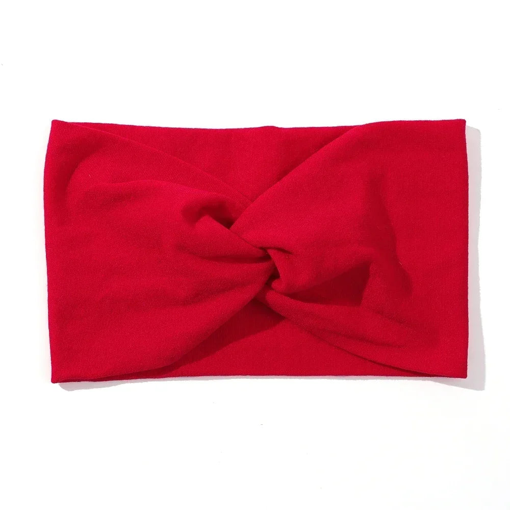 1Pc Soft Nylon Headscarf Astique Suitable for Newborn Baby Girl Flower Headband Elastic Hairband Turban Toddler Hair Accessories