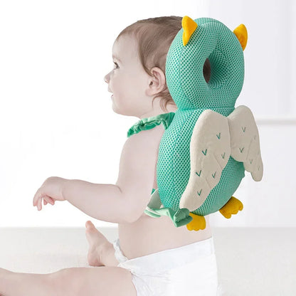 1-3Toddler Baby Head Protector Breathable Tencel Back Protector Cushion Back Prevent Injured Cartoon Security Pillows