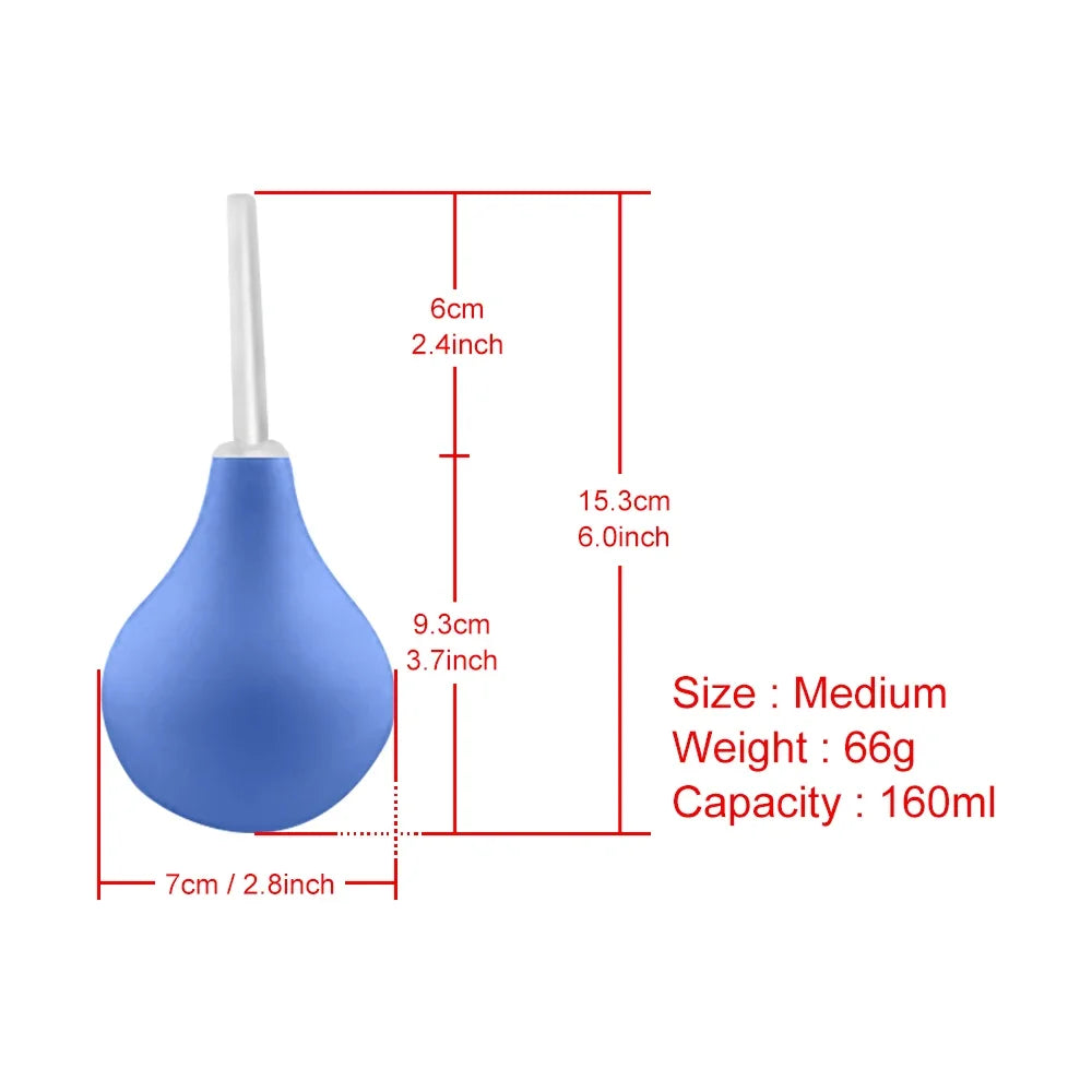 Anal Washes Enema Anal Cleaner Vagina Douche Pear Design Medical Supplies Rubber Health Feminine Intimate Hygiene Shower Tools