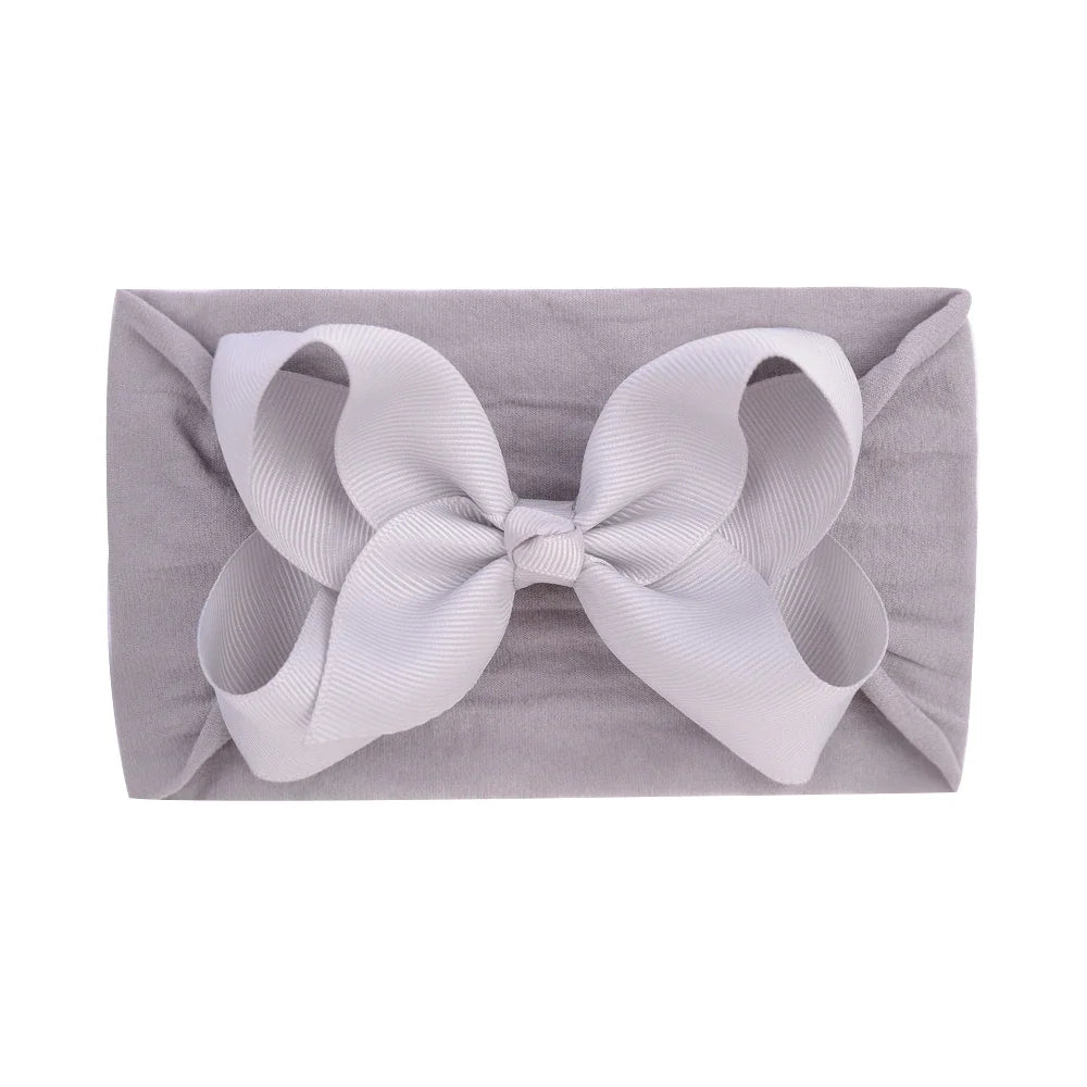 1Pc Headband Nylon Infants Toddlers Elastic Hair Band for Newborn Girl Princess Bowknot Cute Baby Hair Accessories Wholesale