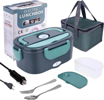 HOMEFISH 1.5 L  60W Electric Lunch Box Food Warmer Portable Food Heater for Car Or Home - Leak Proof 304 Stainless Steel Liner