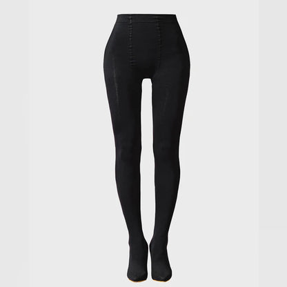 Aneikeh Sexy Stretch Fabric Over The Knee Boots Women Fashion Pantyhos street Thigh High Shoes Party Nightclub Stripper Heels