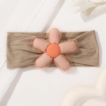 Big Flower Nylon Girl Hairband Elastic Soft Baby Headband For Children Turban Headwear For Newborn Baby Kids Hair Accessories