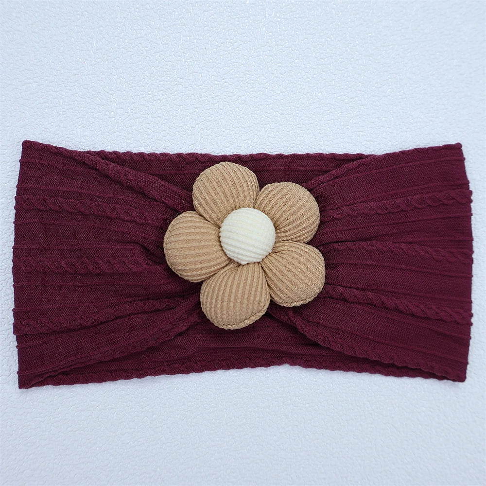 New Flower Nylon Girl Hairband Elastic Soft Baby Headband for Children Turban Headwear for Newborn Baby Kids Hair Accessories
