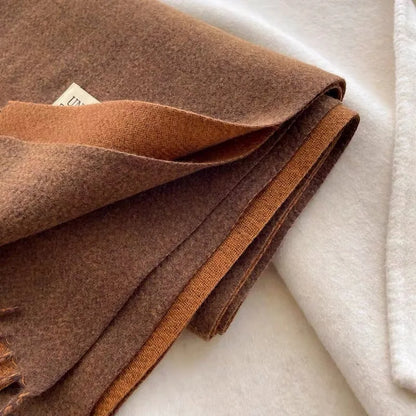 Ladies Scarf Women's Winter Scarves Black Scarf Warm Cashmere Red Black Scarf