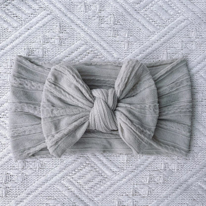 1Pcs Newborn Baby Headband For Girls Elastic Knit Children Turban Baby Bows Soft Nylon Kids Head-wear Hair Accessories 18 Colors