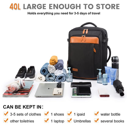 Large Capacity Travel Expandable Large Suitcase Backpacks With 4 Packing Cubes Water Resistant Luggage Daypack Backpack Mochila