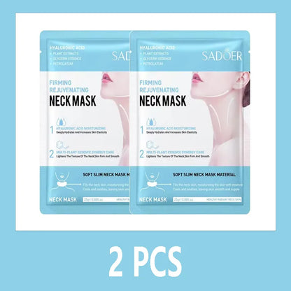 SADOER Hyaluronic Acid Neck Mask Collagen Firming Neck Masks Nourishing Brightening Beauty Moisturizing Necks Skin Care