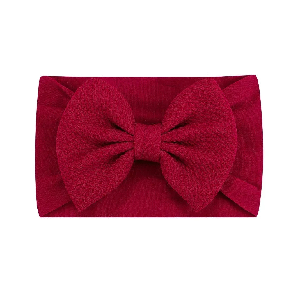 1Pc Headband Nylon Infants Toddlers Elastic Hair Band for Newborn Girl Princess Bowknot Cute Baby Hair Accessories Wholesale