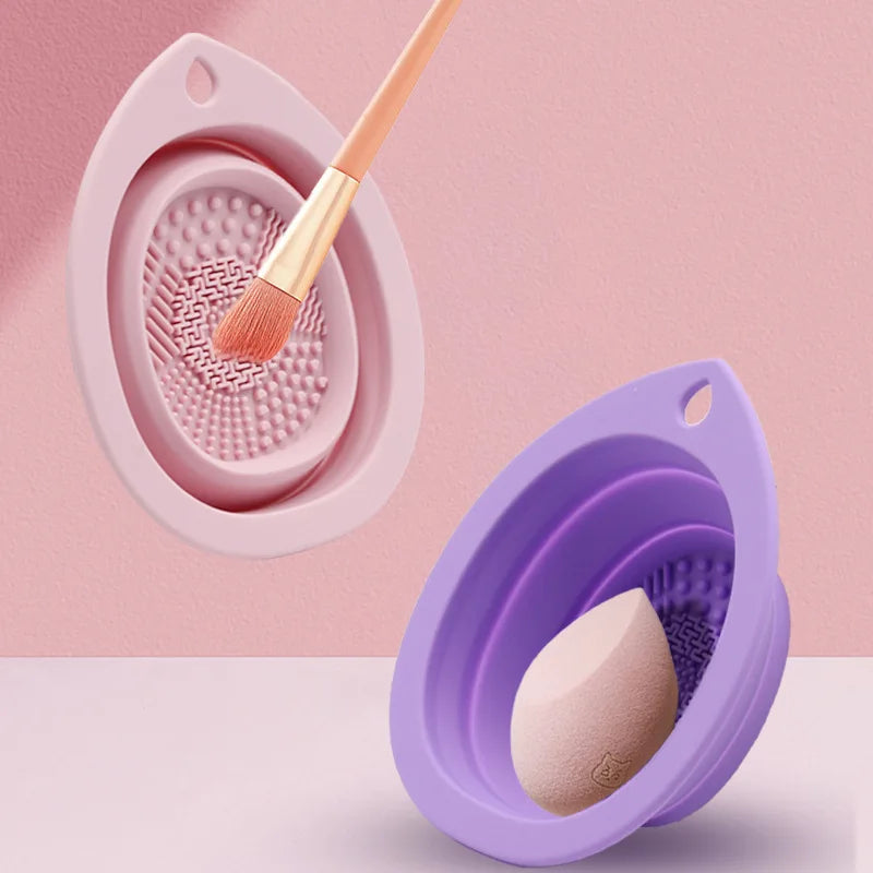 Silicone Brush Cleaner Cosmetic Make Up Washing Brushes Gel Cleaning Mat Foundation Makeup Cleaners Pad Scrubbe Board