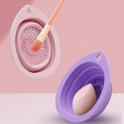 Silicone Brush Cleaner Cosmetic Make Up Washing Brushes Gel Cleaning Mat Foundation Makeup Cleaners Pad Scrubbe Board