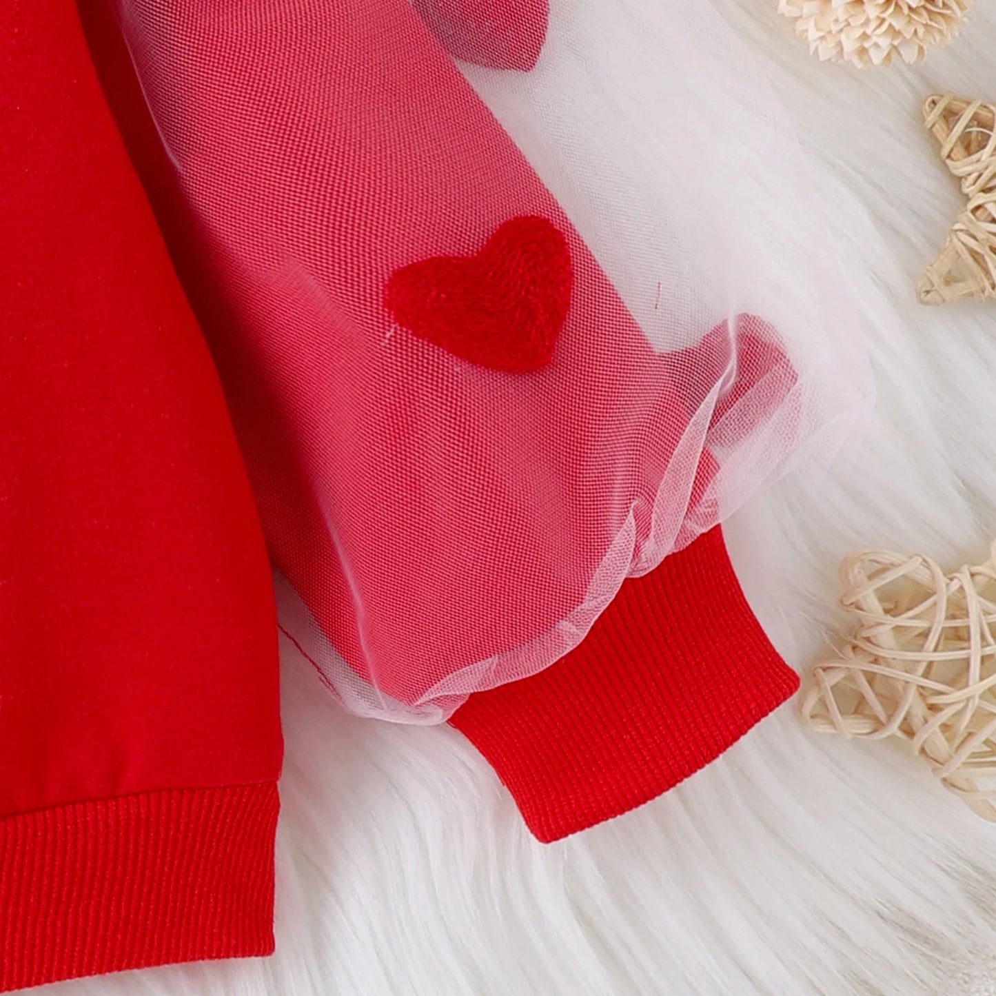 PatPat 3PCS Baby Girl Sweet Fabric Stitching Letter Pattern Set  Soft and Comfortable  Perfect for Outings and Daily Wear