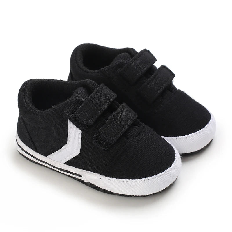 Black Fashion Casual Shoes Newborn Boys And Girls Non Slip First Walkers