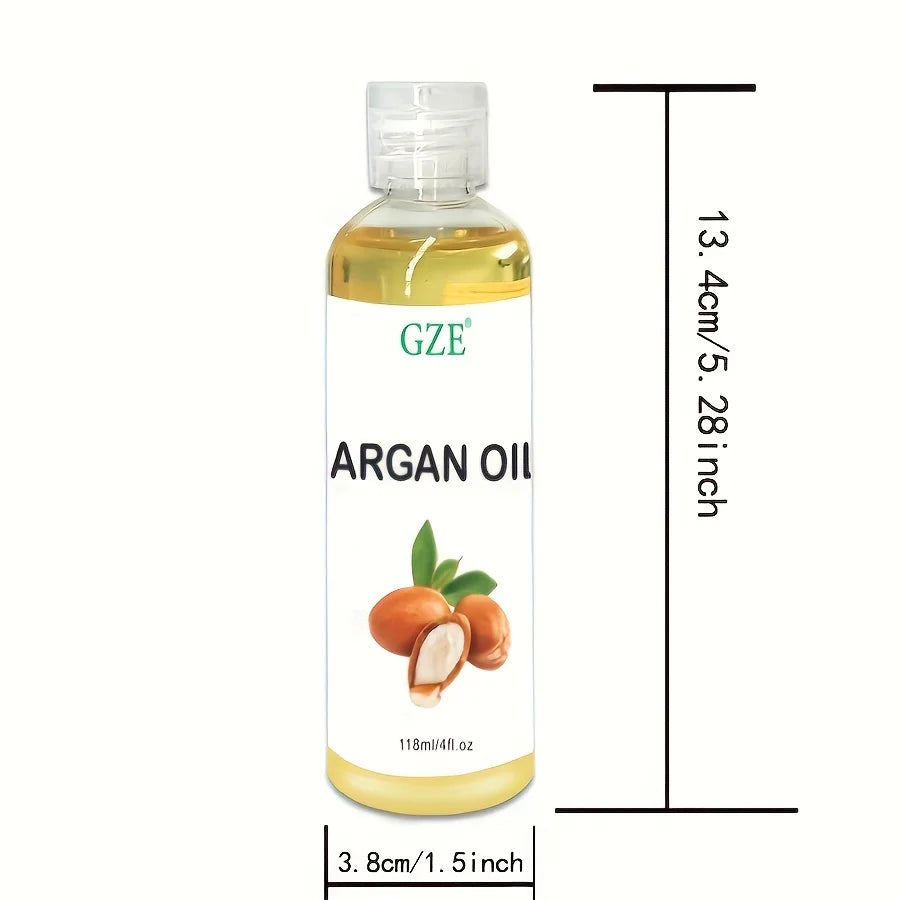 GZE Organic Moroccan Argan Oil Pure Cold Pressed Virgin Premium Grade Moisturizer for Dry, Damaged Skin, Hair, Face, Body, Scalp