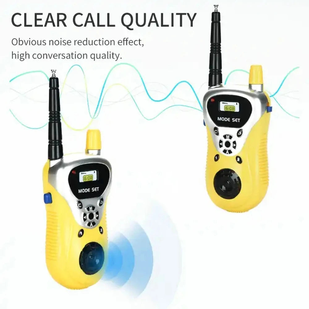 1 Pair 50M Walkie Talkies Mini Portable Handheld Two-Way Radio Toy