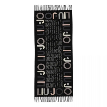 Liu Jo Scarf for Womens Winter Fall Shawl Wrap Luxury Brand Italian Long Shawl Scarf for Daily Wear