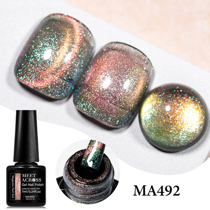 Cat Eye Gel Polish With Nail Magnet Tools Flexible Iron Wire For Creating Heart Shapes On Nails Nail Art nail supplies iman