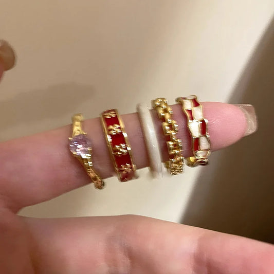 Vintage Ring Creative Gold Color Index Finger Rings Open Adjustable Jewelry