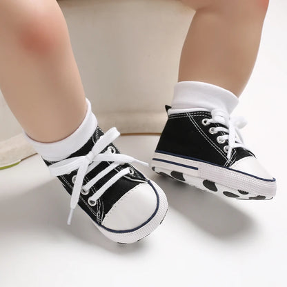 Black Fashion Casual Shoes Newborn Boys And Girls Non Slip First Walkers