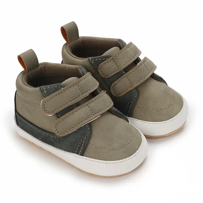 Newborn Baby Shoes Classic Leather Soft Soles Non Slip Toddler Walking
