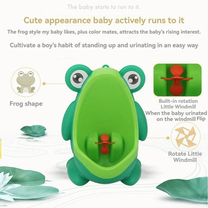 New Pattern Fashionable Little Frog Male Baby Urinal Boys Wall Mounted Children's Standing Urinal Boys' Urine Training Device