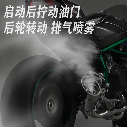 Spray1:6 Kawasaki Ninja H2R Alloy Metal Diecast Motorcycle Model Car Outdoor Sports Classic Sentiment Collect ornaments