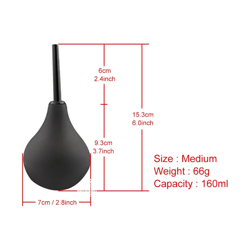 Anal Washes Enema Anal Cleaner Vagina Douche Pear Design Medical Supplies Rubber Health Feminine Intimate Hygiene Shower Tools