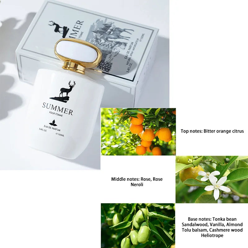 Bad Girl Fresh Floral Citrus Scent Elegant Vanilla Perfume,Light Fragrance,Long-Lasting Oriental Cuisine Notes Eau De Toilette