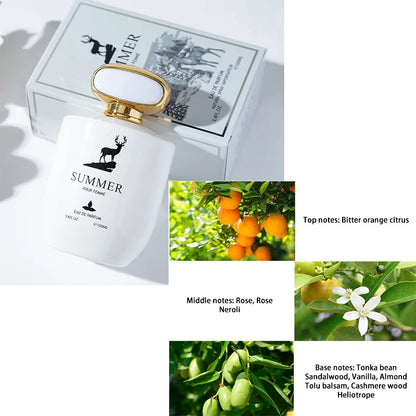 Bad Girl Fresh Floral Citrus Scent Elegant Vanilla Perfume,Light Fragrance,Long-Lasting Oriental Cuisine Notes Eau De Toilette