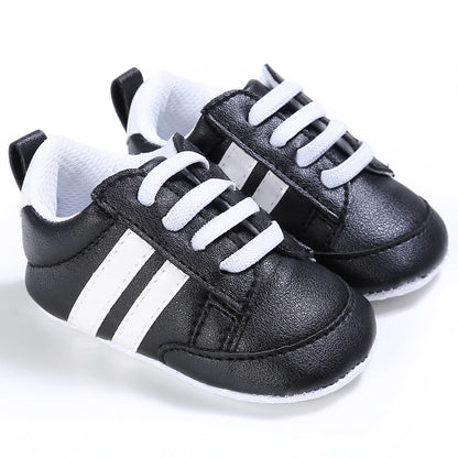 Black Fashion Casual Shoes Newborn Boys And Girls Non Slip First Walkers