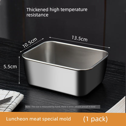 Luncheon Meat Box Stainless Steel Container with Lid Mold