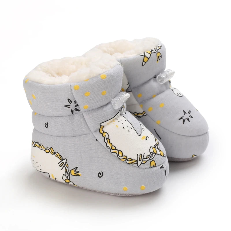 Winter Baby Shoes Boys Girls Cotton Soft Sole Snow Booties Thick Winter Warm Newborn Toddler Boots Shoes Frist Walking Shoes