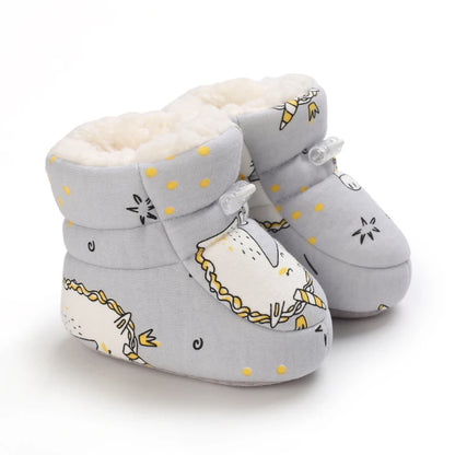 Winter Baby Shoes Boys Girls Cotton Soft Sole Snow Booties Thick Winter Warm Newborn Toddler Boots Shoes Frist Walking Shoes