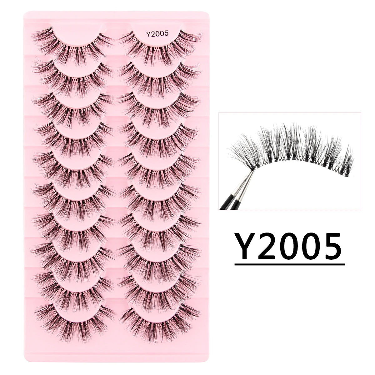 3/10 Pairs 3D Mink Eyelash Natural False Eyelashes Makeup Fake Eye Lashes Faux Cilios Make Up Beauty Tools Wholesale Lashes Cils